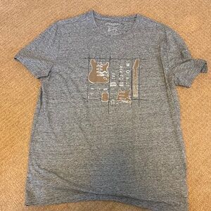 Banana Republic Heather Gray Graphic T-Shirt